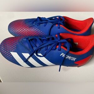 Adidas Predator Blue and Red Soccer Cleats